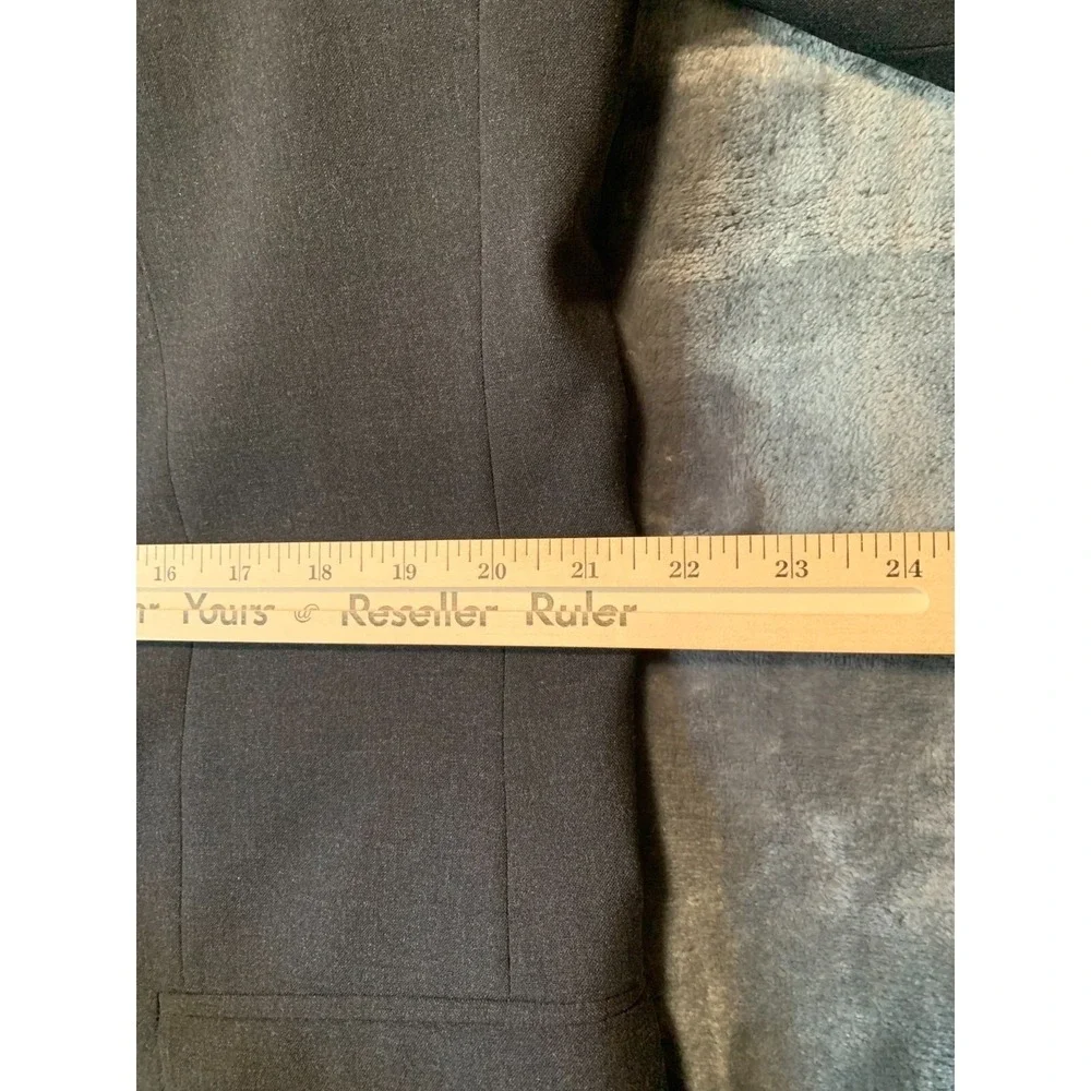 Eddie Bauer Vtg Blazer Mens 42 Regular Two-Button Charcoal Grey Business Flaw